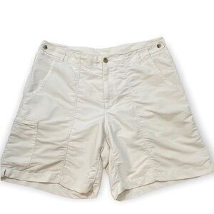 Columbia PFG athletic shorts zip pockets button zip front quick dry outdoor Med 